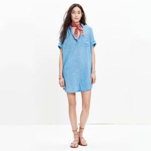 NWOT Madewell Denim Courier Shirt Dress XXS